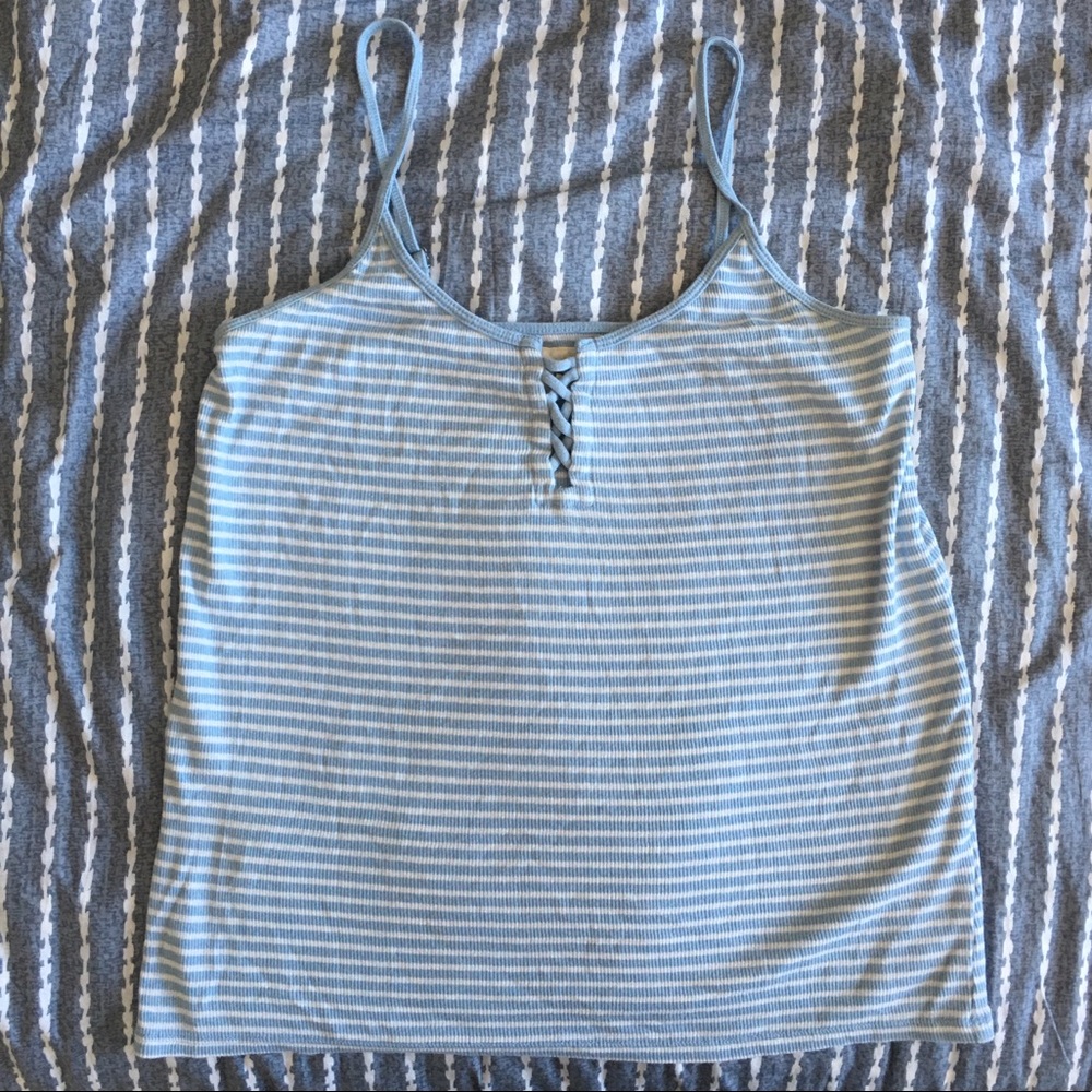 Ralph Lauren blue stripped tank top L